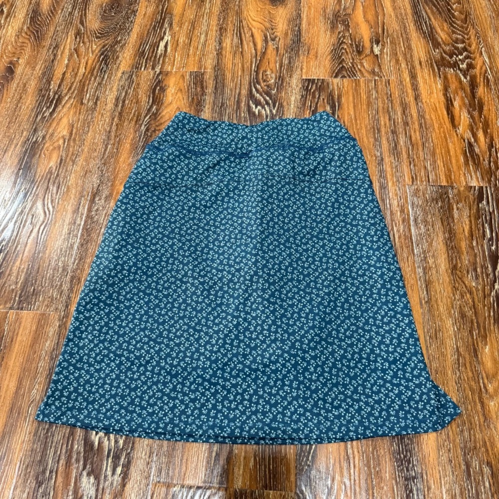 Teal Floral Athletic Skort Built-in Liner Activewear Skirt Womens XXS 2 Mecdar